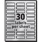 Avery Foil Mailing Labels, Inkjet Printers, 0.75 x 2.25, Silver, PK300 08986 - alternate 3